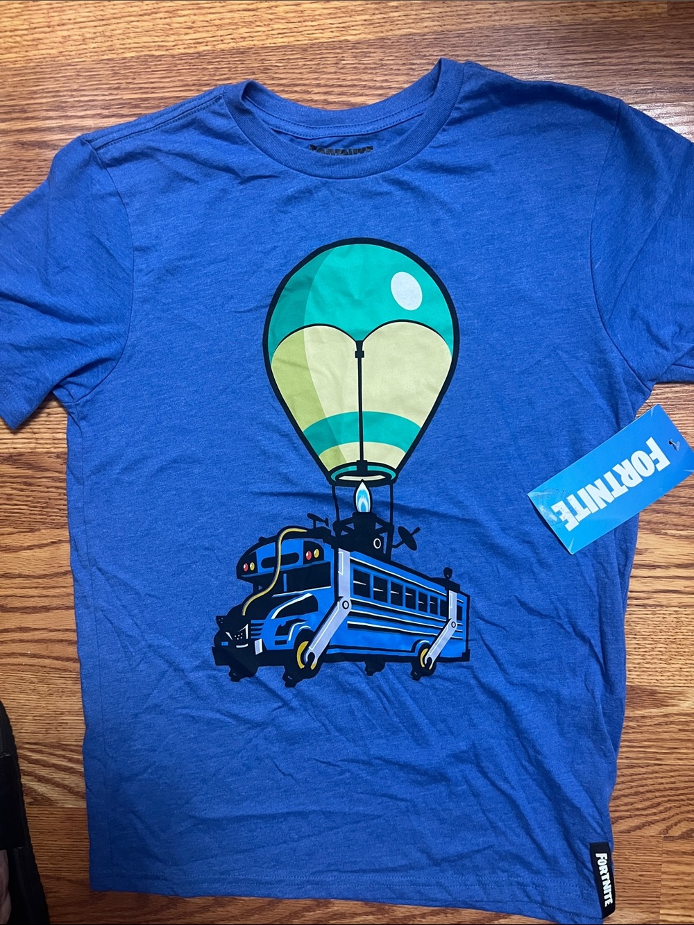 Boys' Royal Blue Balloon Bus Graphic Tee